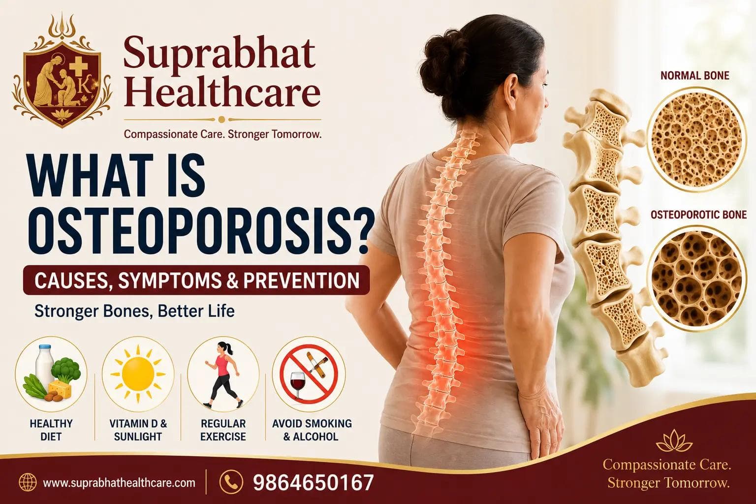 What is Osteoporosis? Causes, Symptoms, Prevention & Treatment