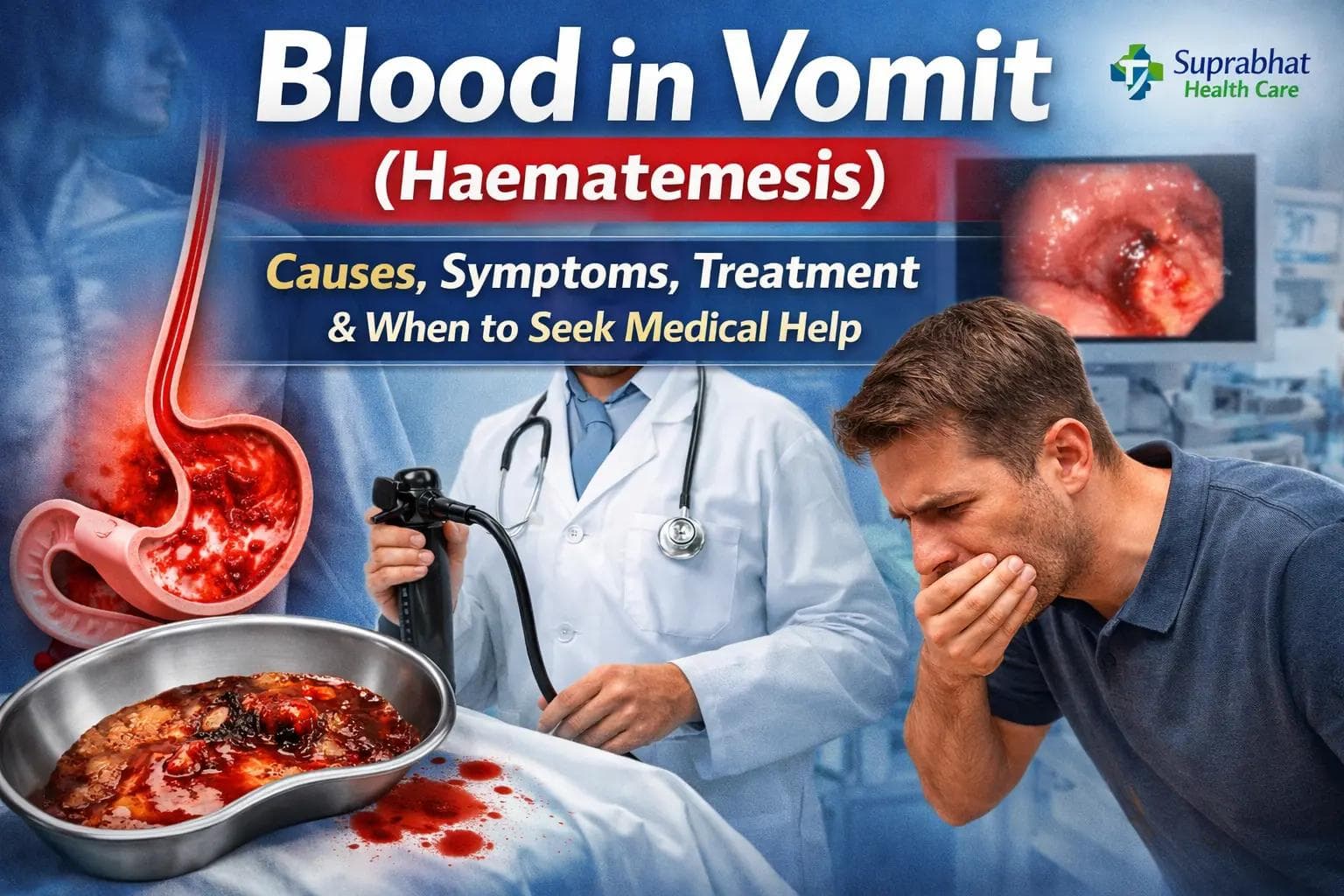 Blood in Vomit (Haematemesis): Causes, Symptoms, Treatment & When to Seek Medical Help
