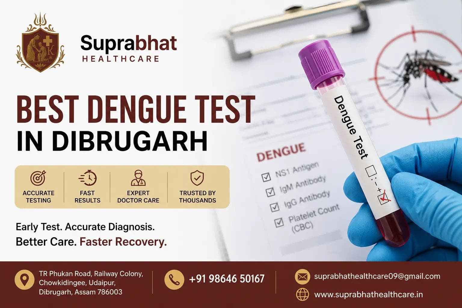 Best Dengue Test in Dibrugarh: Fast & Accurate Dengue Testing